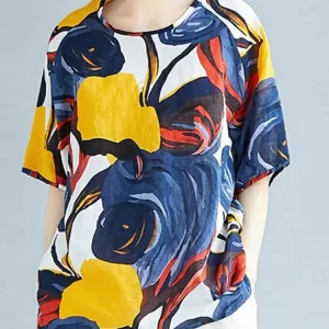 ZANZEA Summer Vintage Blouse Women Short Sleeve Floral Print Tops Tunic Bohemian Holiday Beach Blusas Mujer Casual Shirt 2024